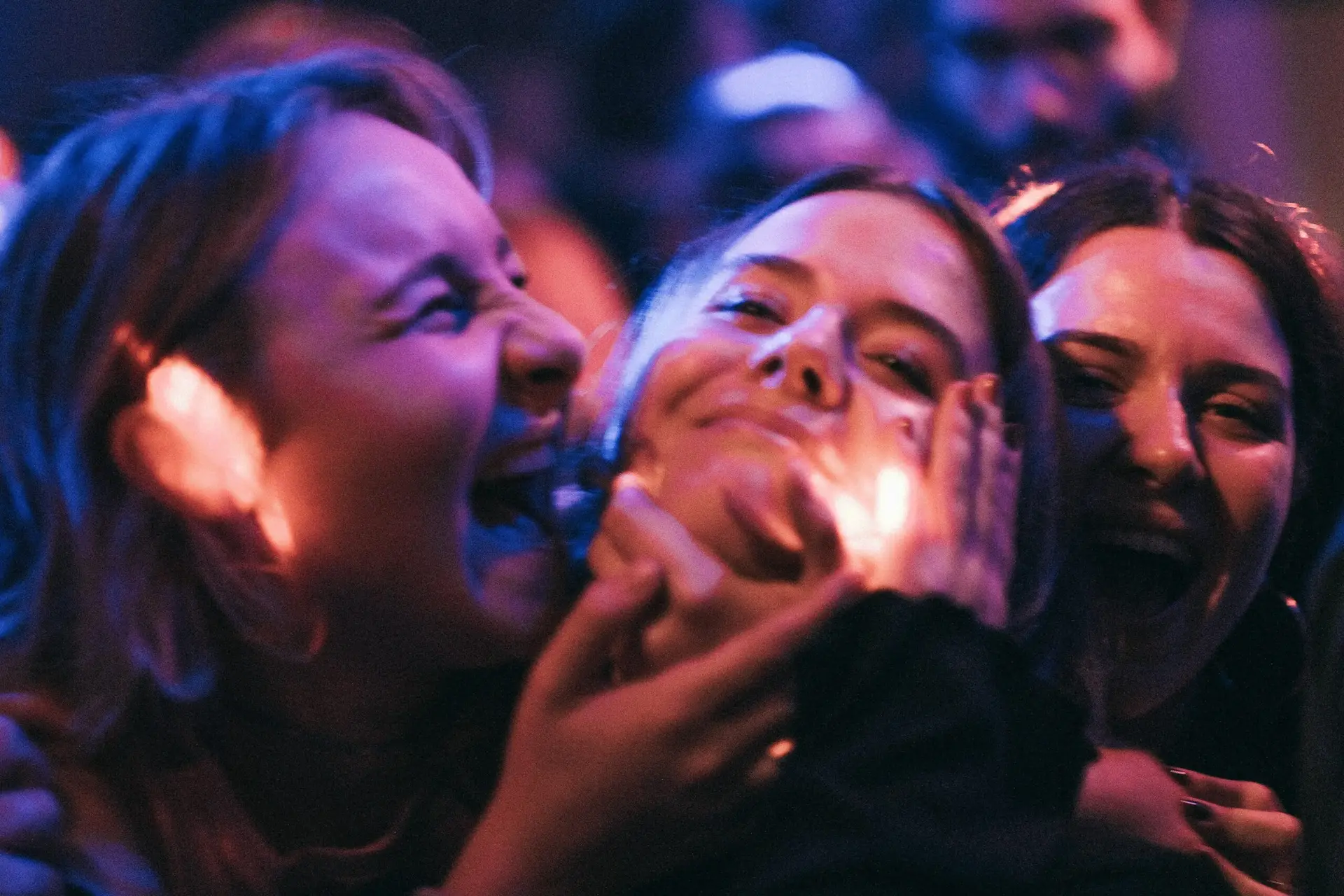 Group of Friends smiling in a Berlin Party