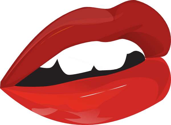 Halloween Party Berlin – Vampir Lippen mit blutigen Zähnen